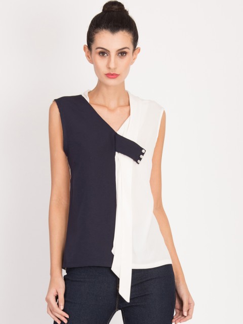 

Magzayra Women White Solid Top