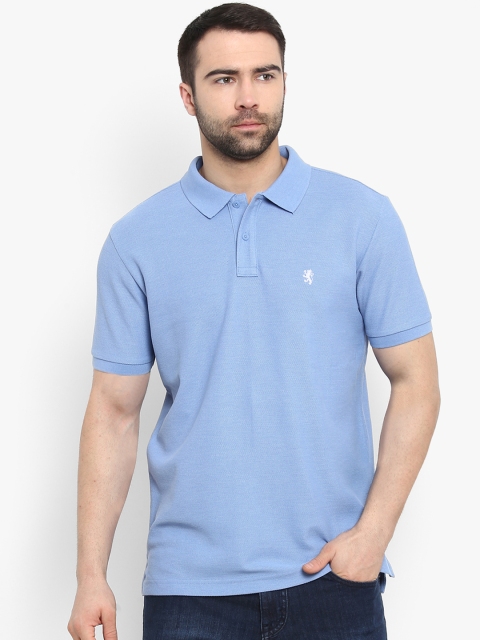 

Red Tape Men Blue Solid Polo Collar T-shirt