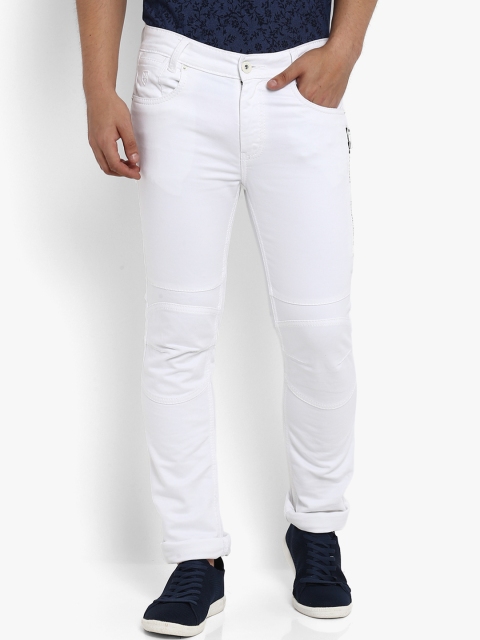 

Mufti Men White Slim Fit Mid-Rise Clean Look Stretchable Jeans