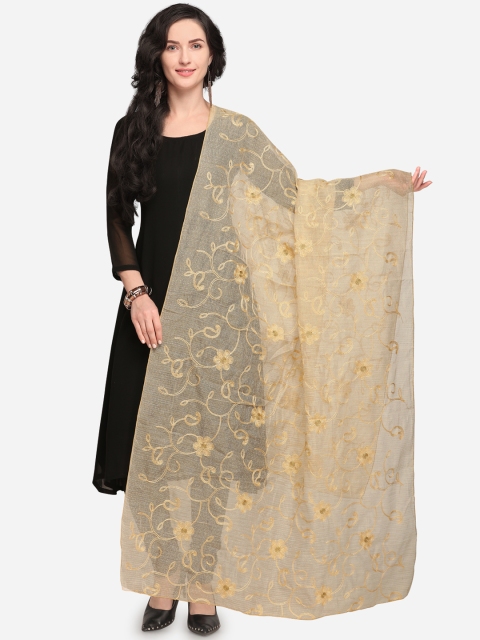 

mf Beige Embroidered Dupatta