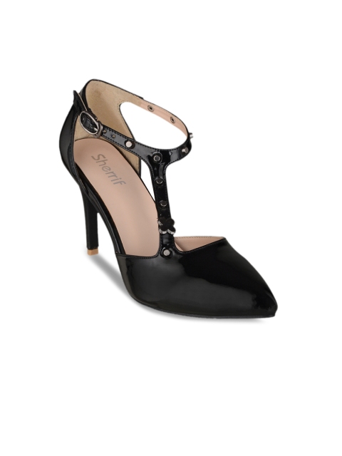 

Sherrif Shoes Women Black Solid Pumps