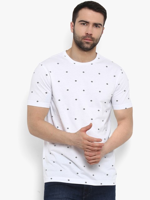 

Red Tape Men White Printed Round Neck T-shirt