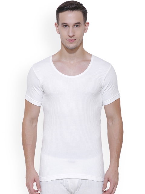 

BODYCARE INSIDER Men Off White Solid Thermal Top B106_105