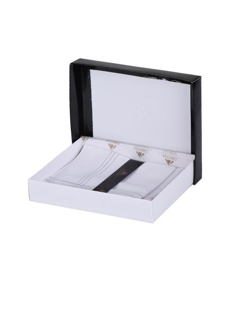 

Alvaro Castagnino Men Pack of 3 Handkerchieves, White