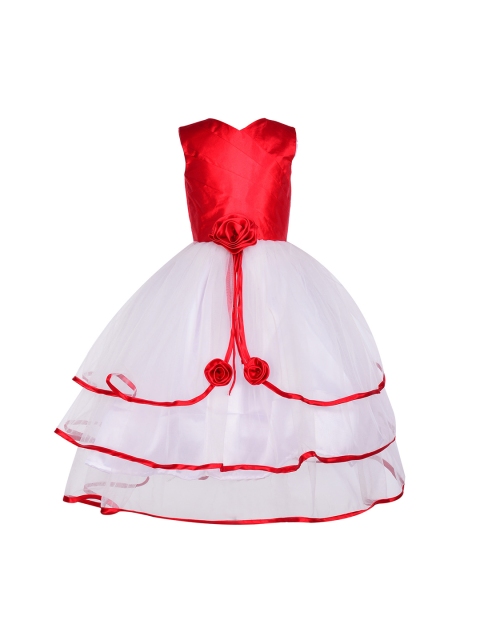 

Samsara Couture Girls White Solid Balloon Dress