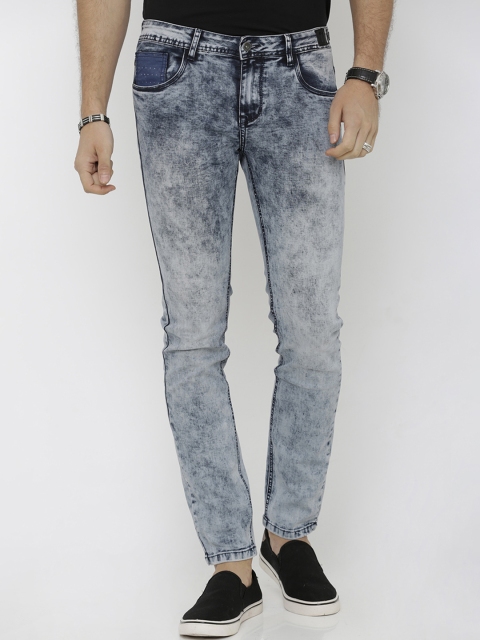 

Rex Straut Jeans Men Blue Slim Fit Mid-Rise Clean Look Jeans