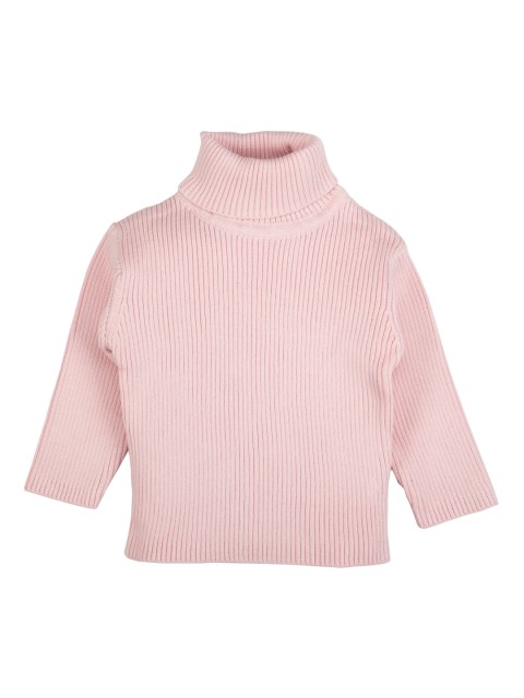 

MeeMee Kids Pink Wool Solid Pullover Sweater