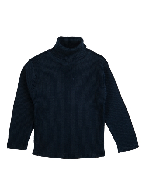 

MeeMee Kids Navy Blue Solid Wool Pullover Sweater