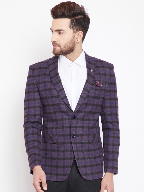 

Canary London Purple Navy Checked Blazer