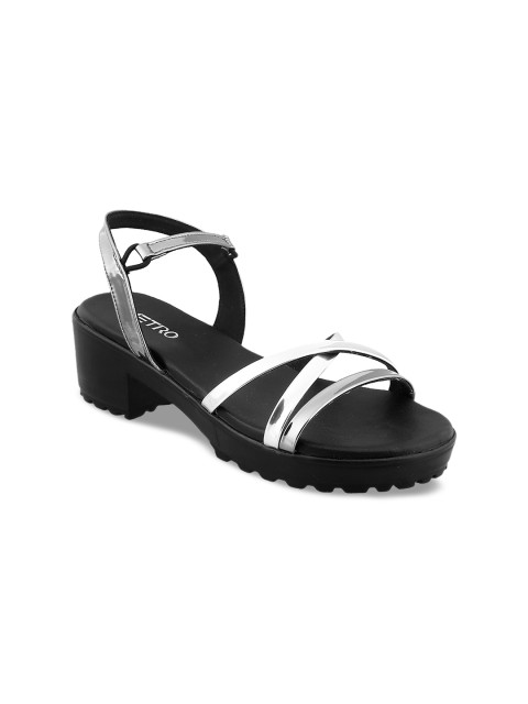 

Metro Girls Grey Solid Sandals