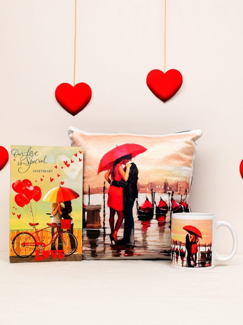 

Archies Valentines Day Special Mug & Cushion with Greeting Card, Multi