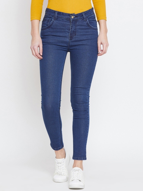 

The Dry State Women Blue Slim Fit Mid-Rise Clean Look Stretchable Jeans