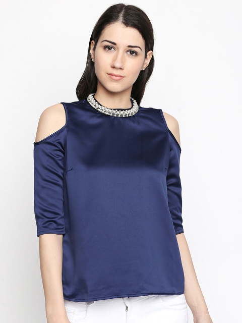 

Annabelle by Pantaloons Women Blue Solid Top