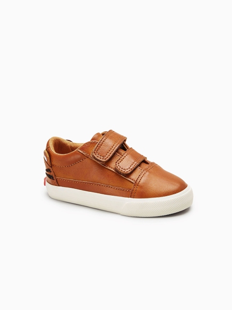 

next Boys Tan Brown Slip-On Sneakers