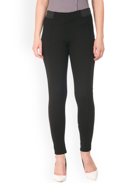 

Cherokee Women Black Regular Fit Solid Regular Trousers