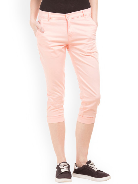 

Cherokee Women Pink Regular Fit Solid Regular Trousers