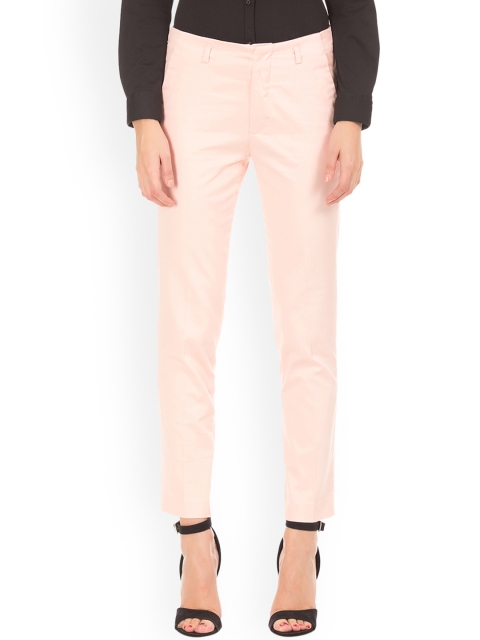 

Cherokee Women Pink Regular Fit Solid Regular Trousers