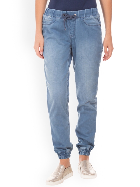 

Cherokee Women Blue Skinny Fit Solid Joggers