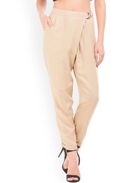 

Cherokee Women Beige Regular Fit Solid Trousers