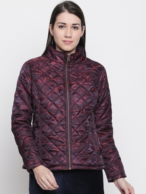 

Ajile by Pantaloons Women Red Printed Quilted Jacket