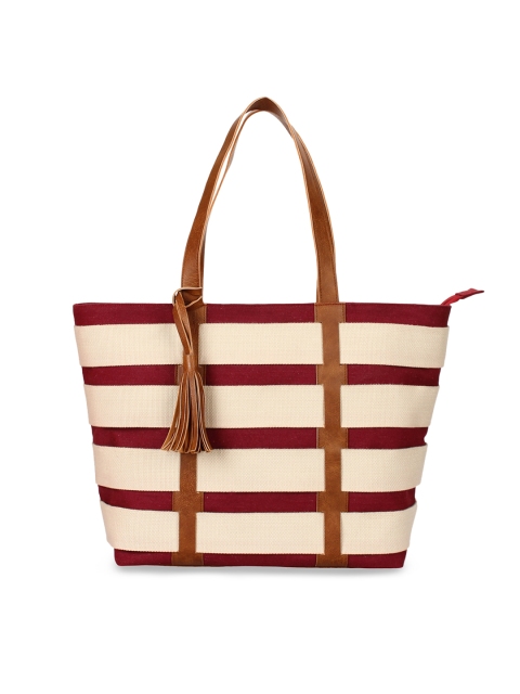 

Anekaant Brown & Beige Striped Shoulder Bag