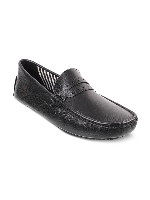 

Mochi Boys Black Textured Loafers