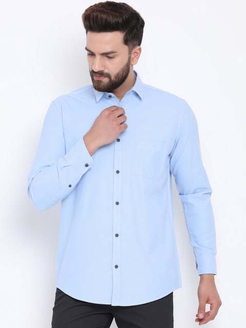 

Richlook Men Blue Slim Fit Solid Casual Shirt