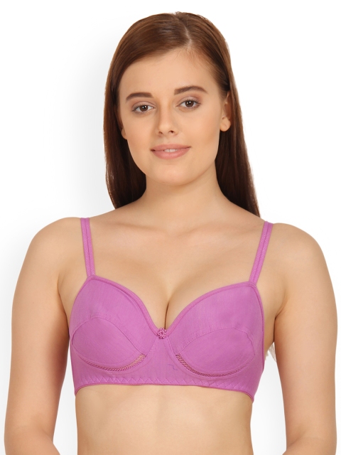 

Innocence Purple Solid Non-Wired Non Padded Everyday Bra BBAPLIN88682_40B