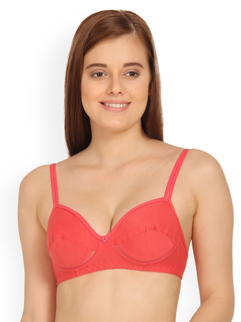 Innocence Coral Solid Non-Wired Non Padded Everyday Bra BBAPLIN88683_40B