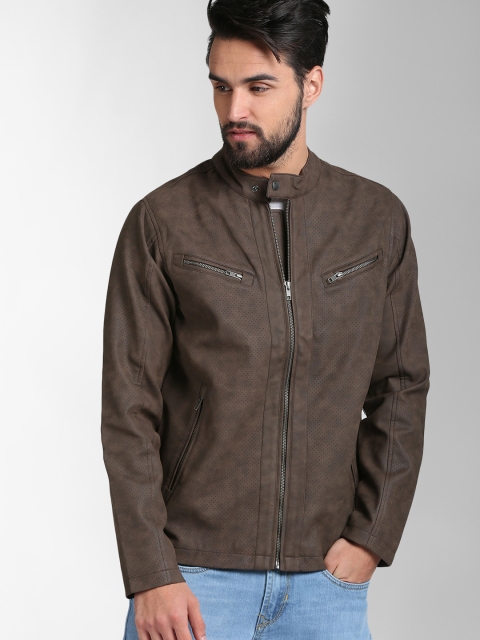 

Peter England Casuals Men Brown Solid Padded Jacket