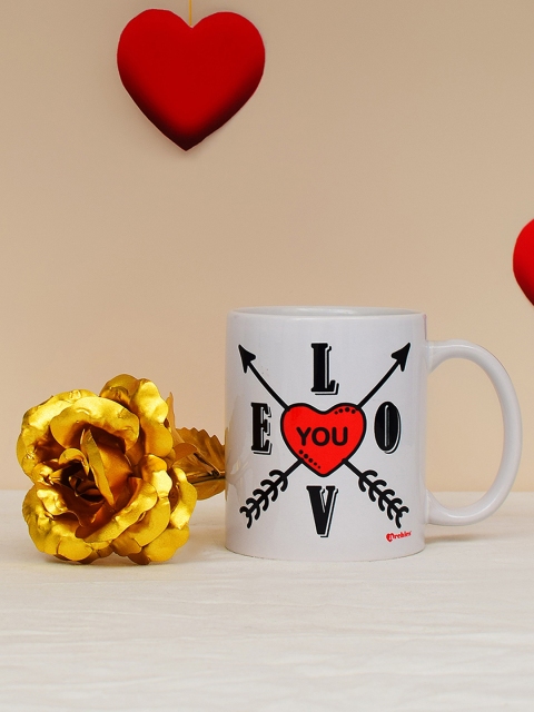 

Archies White Printed Ceramic Valentine's Day Gift Set