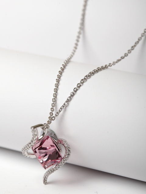 

AVANT-GARDE PARIS Cube Pendant Crystallized With Austrian Swarovski Element, Pink