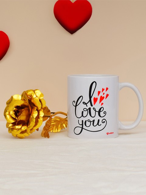 

Archies Love Gifts Set of 2 Valentines Day Special Gift Set, White