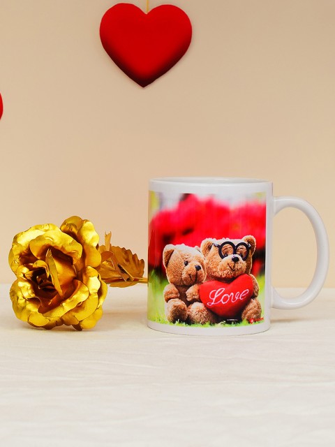 

Archies Multicoloured Printed Ceramic Valentine's Day Gift Set, Multi