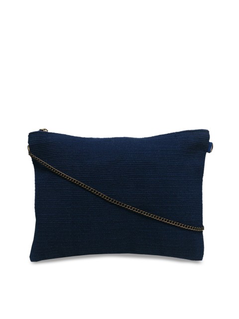 

Diwaah Navy Blue Self Design Sling Bag