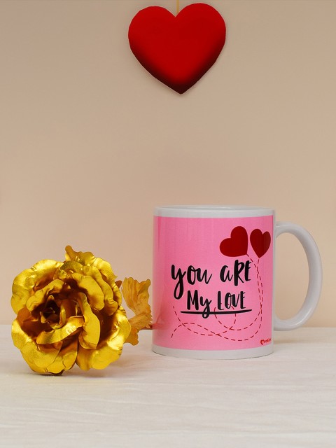 

Archies Pink Printed Ceramic Valentine's Day Gift Set