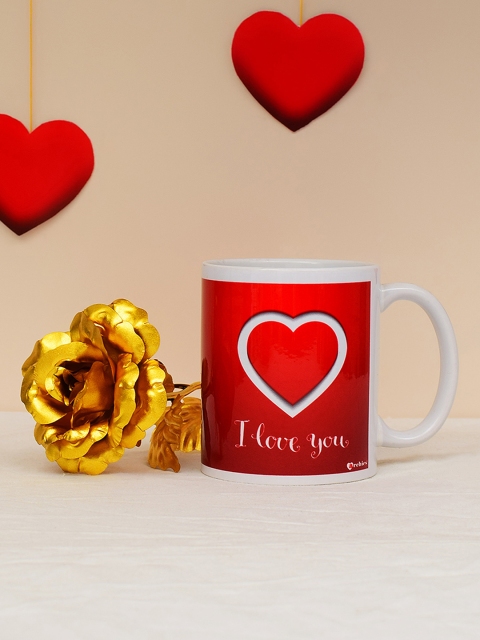 

Archies Multicoloured Printed Ceramic Valentine's Day Gift Set, Multi