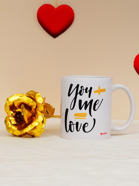 

Archies Love Gifts Pack Of 2 Valentines Day Special Mug & 24K Golden Rose, Multi