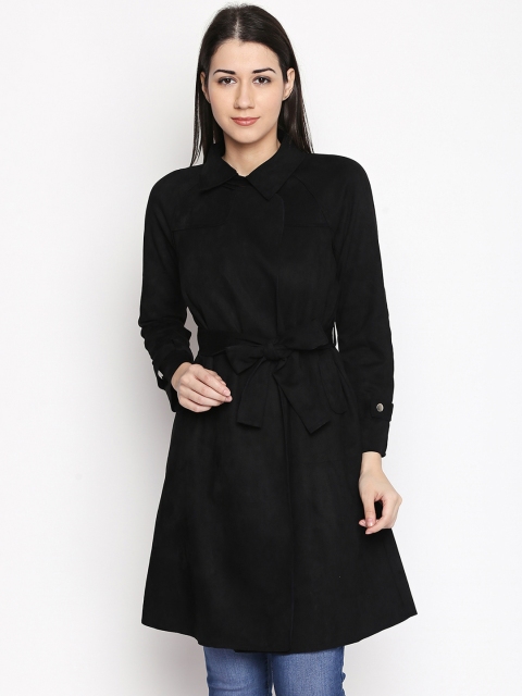 

Annabelle by Pantaloons Black Solid Duster Jacket
