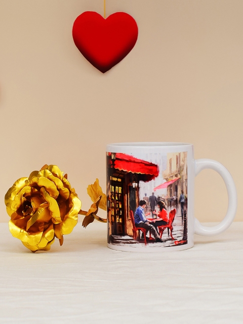 

Archies Multicoloured Printed Ceramic Valentine's Day Gift Set, Multi