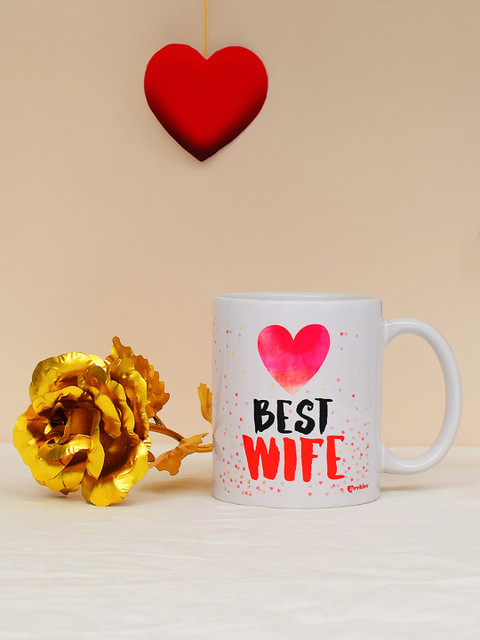 

Archies Multicoloured Printed Ceramic Valentine's Day Gift Set, Multi