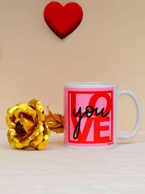 

Archies Multicoloured Printed Ceramic Valentine's Day Gift Set, Multi