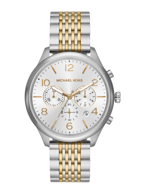 

Michael Kors MERRICK Men Silver Analogue Watch MK8660