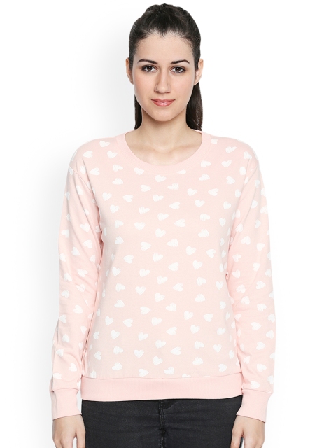 

Honey by Pantaloons Women Pink Printed Sweatshirt