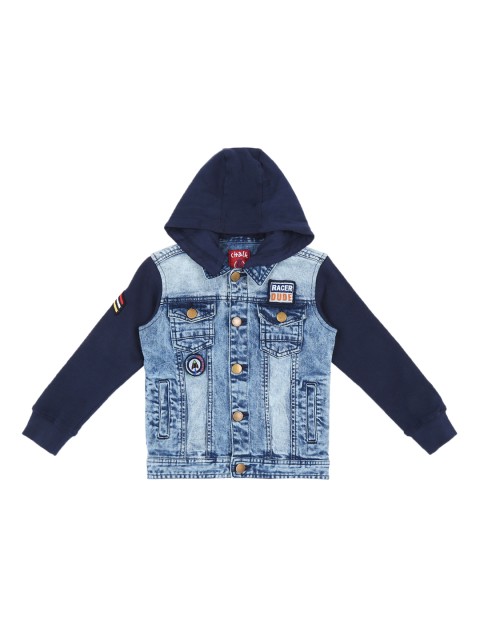 

CHALK by Pantaloons Boys Blue Solid Denim Jacket
