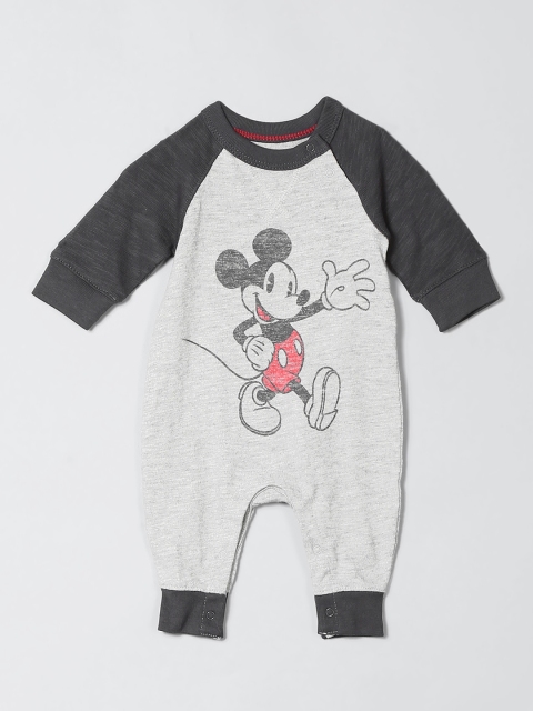 

GAP Boys Mickey Mouse Bodysuit, Grey