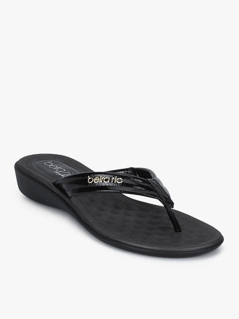 

BEIRA RIO Black Solid Sandals