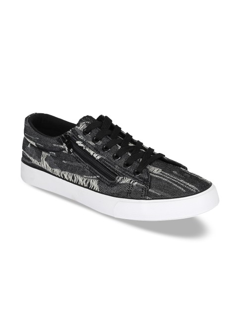 

Refoam Men Black Denim Casual Shoes