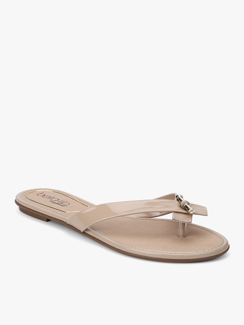 

BEIRA RIO Women Beige Solid Open Toe Flats