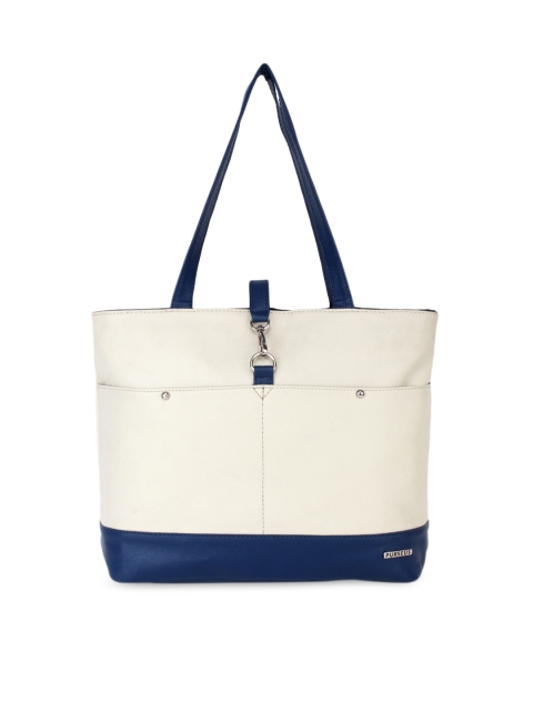 

Purseus Cream-Coloured Colourblocked Shoulder Bag